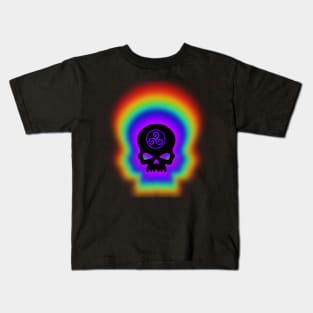 Rainbow Celtic Skull Kids T-Shirt